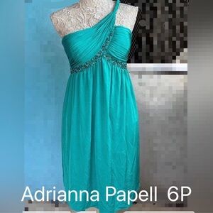 Preloved size 6P Adrianna Papell Venus Cut Dress